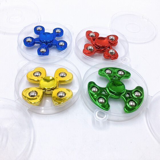 Electroplated fingertip gyro between fingers gyro between fingers gyro adult triangle gyro wholesale