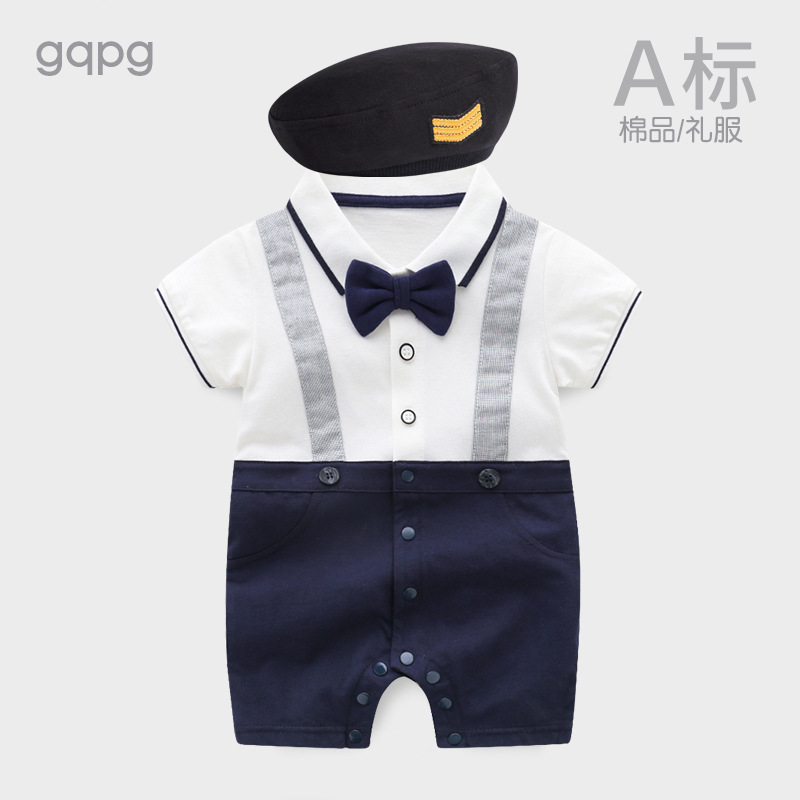 Navy blue gentleman + hat