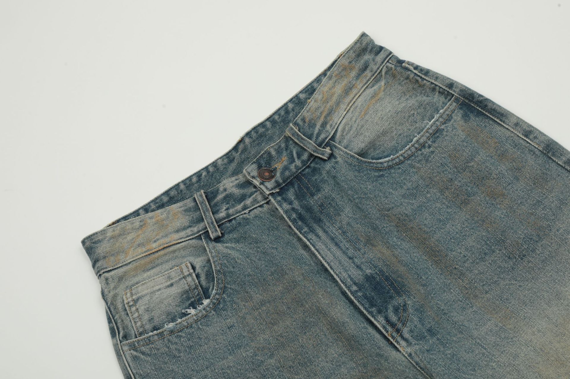 YON MODISH Herrenbekleidung 2024 Herbst Neues Produkt Meichao High Street Gewaschene und gebrauchte Cowboyhose_voghion.com