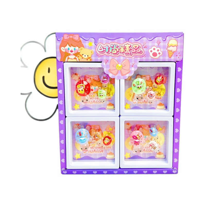 B serpiente en caja boutique para ejecutar tortuga una campana de caja grande dos pequeños colgantes de resina adornos juguetes muñecas