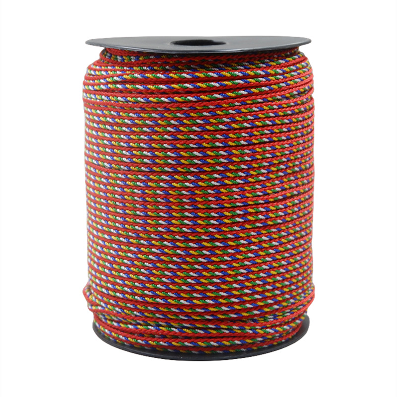 五彩线金刚绳成品五色编织手链手工编制 diy彩绳端午节手绳粗编绳