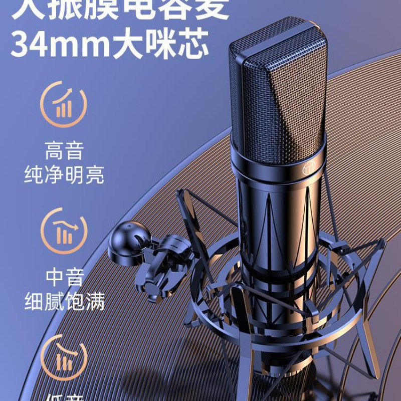 好牧人生放送専用サウンドカード設備フルセットのディザトーン携帯電話コンピュータアナウンサーマイクマイクk歌歌歌歌|undefined