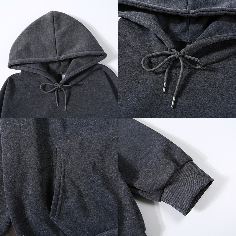 Women's Clothing Oversized Hoodie Sweatshirt - Plain Color Pullover (XS-4XL, 17 Trendy Colors)_ecoleips.com