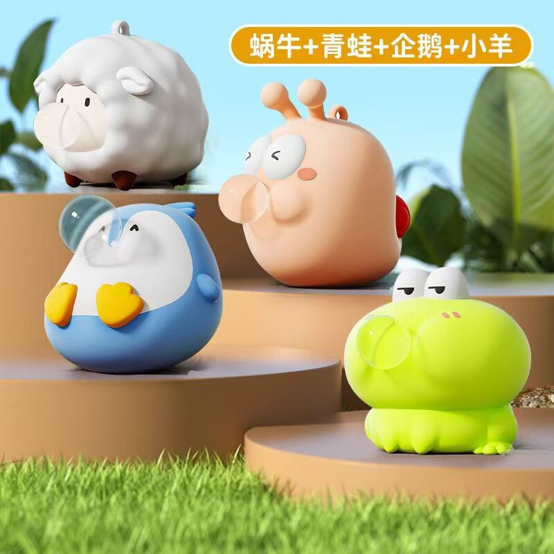 Manufacturer's Hot-Selling New Stress-Relief Toys: Capybara, Little Sheep, Penguin, Snail, Frog, Bubble-Spitting Squeeze Toys