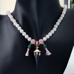 原神魈同款降魔杵項鍊cos吊墜二次元鎖骨鏈 遊戲周邊原神魈項鍊