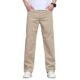 Pure Cotton Casual Pants Men's High-end New 2025 Spring Elastic Business Men's Trousers Loose Straight Comfortable Pants