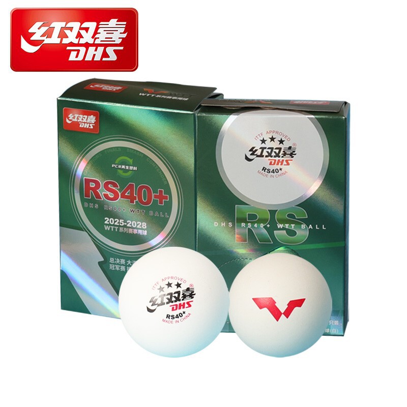 新製品 2025 ダブルハピネス卓球 WTT 競技特別卓球 RS40+ 新素材サムスン特別ボール|undefined
