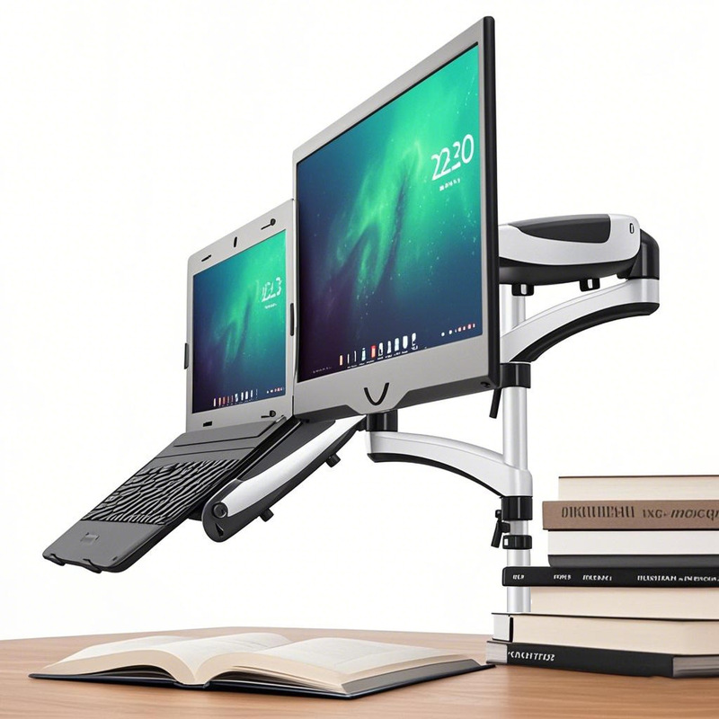 Gibbon LCD Stand Double Screen Upper and Lower Left and Right Laptop Stand Gas Spring GM124U-D