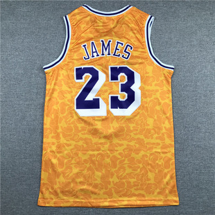 Anyi monkey 93 23#24 dog master Lakers joint embroidered embroidered basketball uniform jersey ape head fan vest