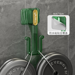 【直】浴室拖鞋架掛架免打孔衛生間置物架廁所鞋架門後架子收王金