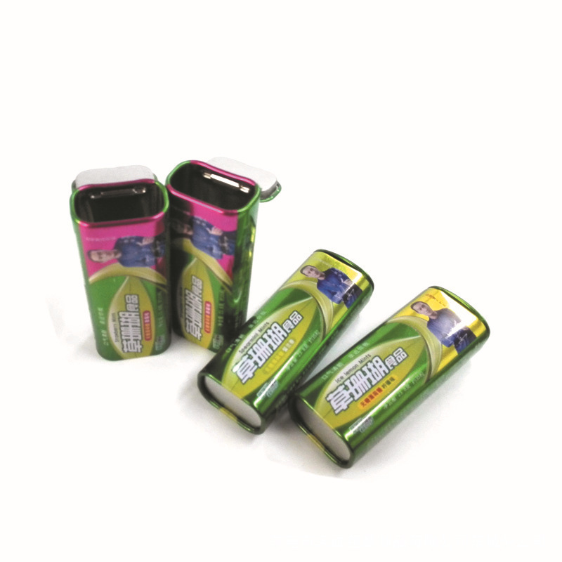 迷你便携式口香糖铁盒 弹盖薄荷味口香糖铁盒生产厂家直供