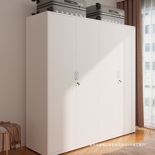 Q & Wardrobe Home Bedroom Steel Wardrobe Simple Wardrobe Rental Wardrobe Iron Large Capacity Children