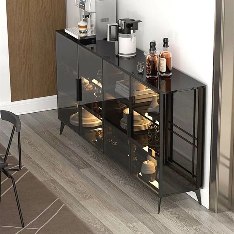 Slate Sideboard Modern Simple Wine Cabinet Light Luxury High-End Glass Home Kitchen Integrated Wall Living Room Storage Cabinet