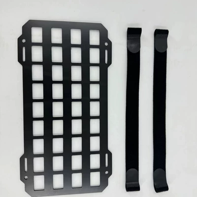 Sun visor tactical hanging board sun visor off-road vehicle multi-function Molle storage board interior trim modification pendant accessories (Sun visor rearview mirror) - black