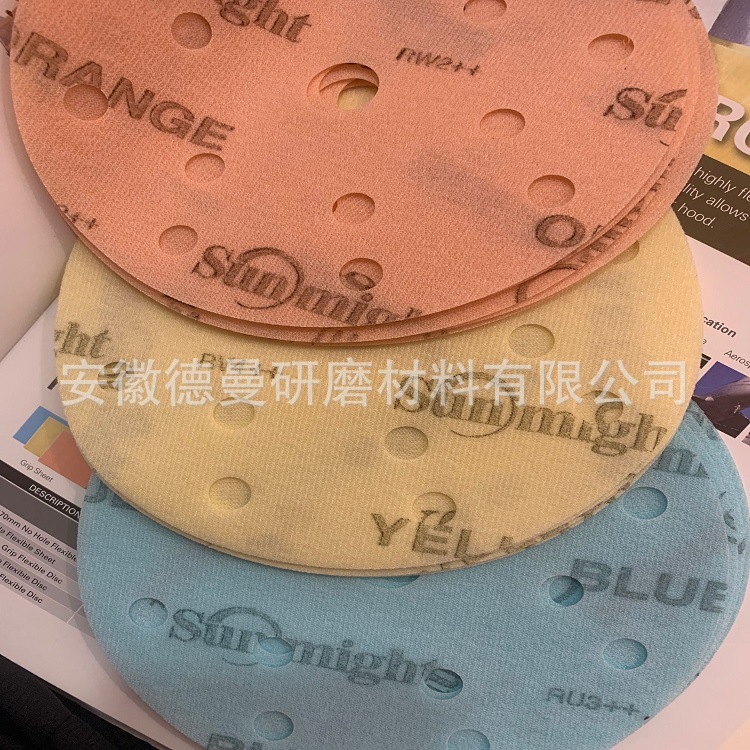 供应韩国太阳Sunmight软膜圆盘砂纸  汽车漆面抛光砂纸