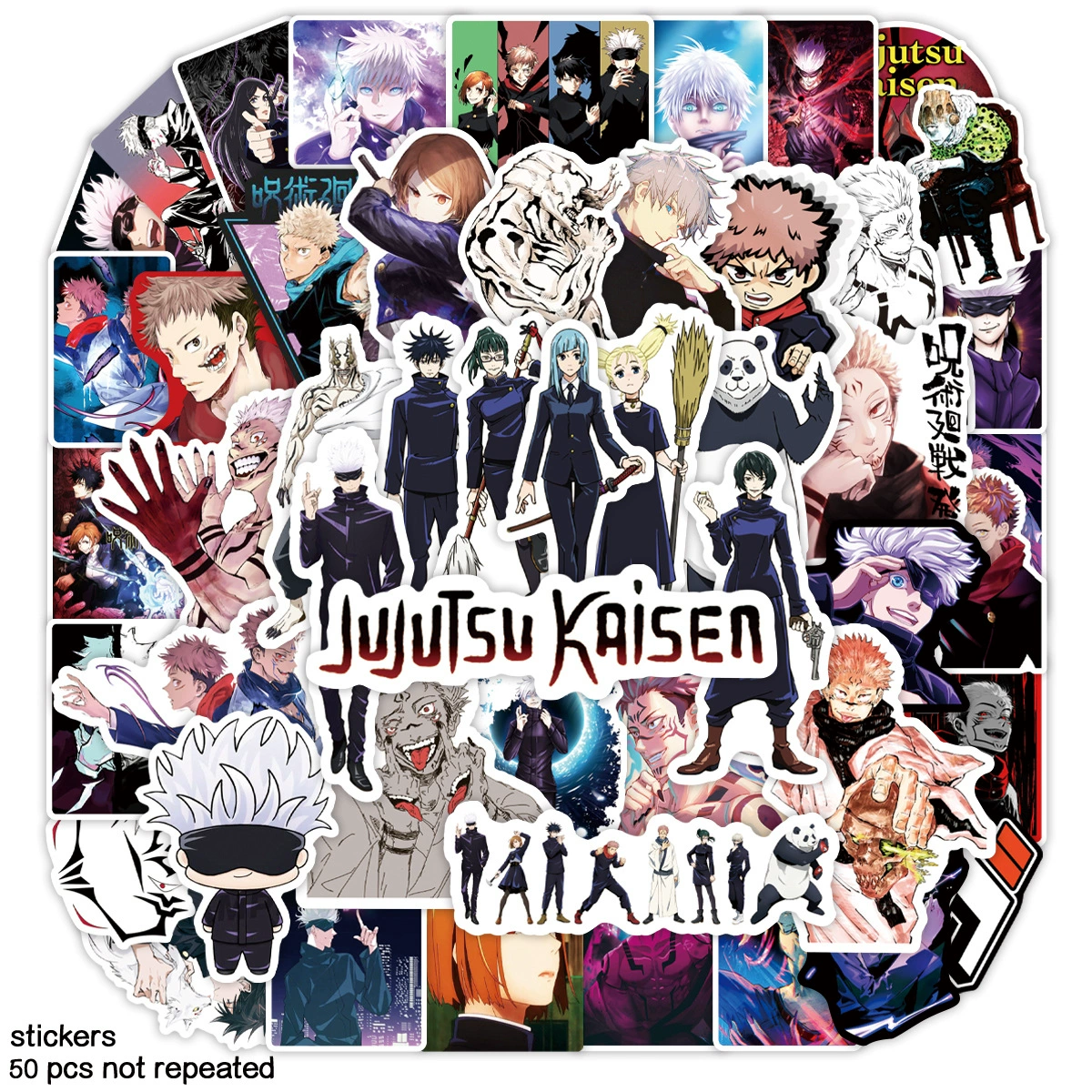 Ретроотражающий Jujutsu Kaisen, шлем, держатель для телефона, чехол для телефона, декор, наклейки, граффити, ручная работа