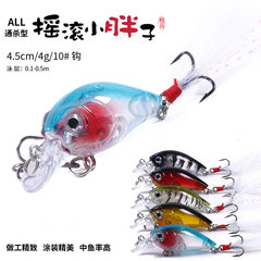 Floating Rocker Small Fat 45mm 4g Micro Minnow Jig Head Lure Floating Water Hover Lure for Pike and Perch Hard Baits CB028