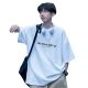 brown cityboy Japanese Style Short-sleeved T-shirt Men's Summer 2025 New Pure Cotton Loose Half-sleeved T-shirt Top for Boys