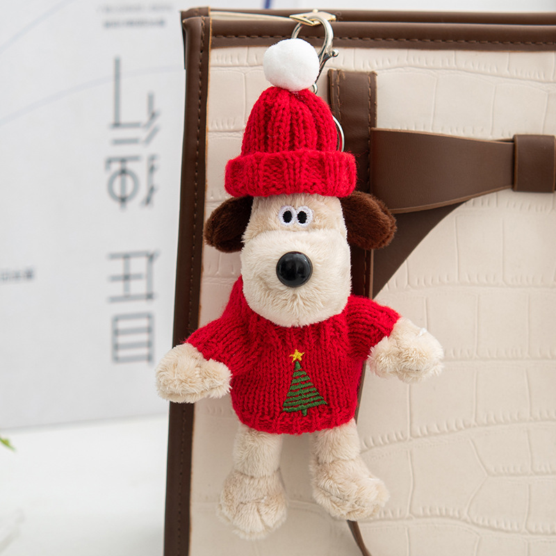 Рождественская елка Красный свитер маленький подвесной голов