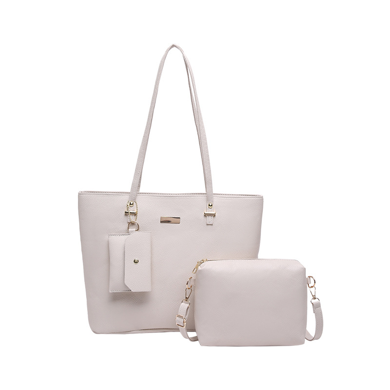 Bolsa de combinación de gran capacidad bolso de mujer 2025 primavera nueva moda simple textura mochila de hombro bolso de viaje de mujer