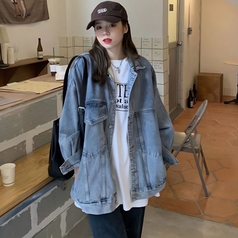 Women's Denim Jacket 2026 New Style Niche Design, Loose Fit, Boyfriend Style, Autumn/Winter Mid-Length Chic Top, Trendy on Instagram