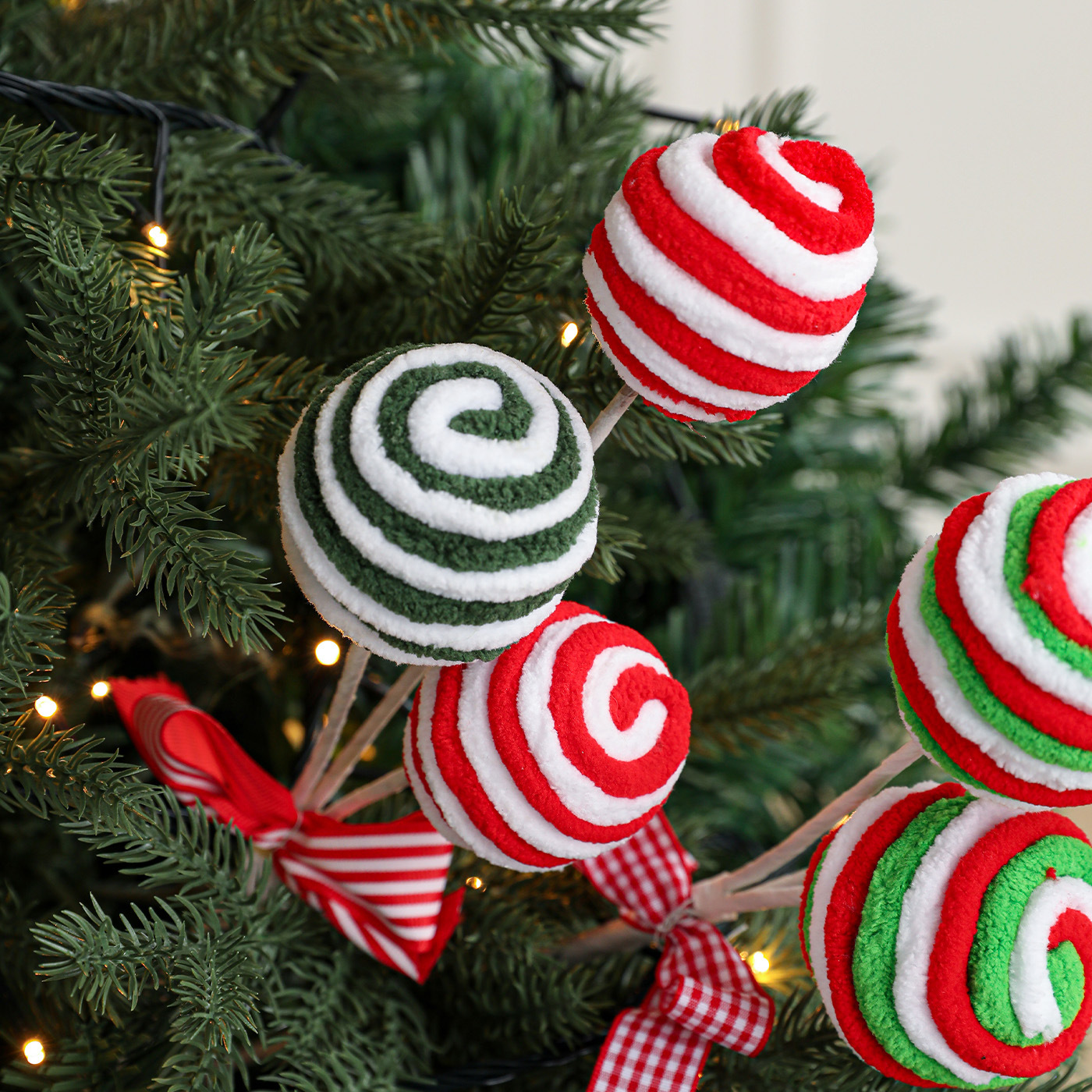Nuevos dulces de espuma Lollipop Plug Decoraciones de Navidad Decoraciones de Navidad Arquivos de flores de Navidad Props