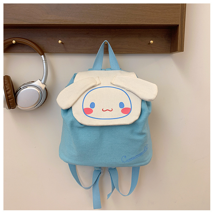Mochila de lona de dibujos animados para niños Kolomi Mochila de moda para niñas niñas salir bolsas lindas ligeras