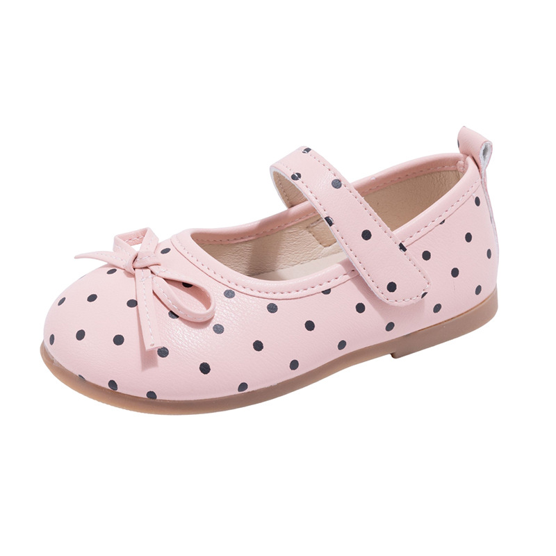 Zapatos de princesa de arco ondulado de niñas 2026 primavera y verano nuevos zapatos de moda para niños pequeños zapatos de cuero de estilo extranjero zapatos de bebé image 6