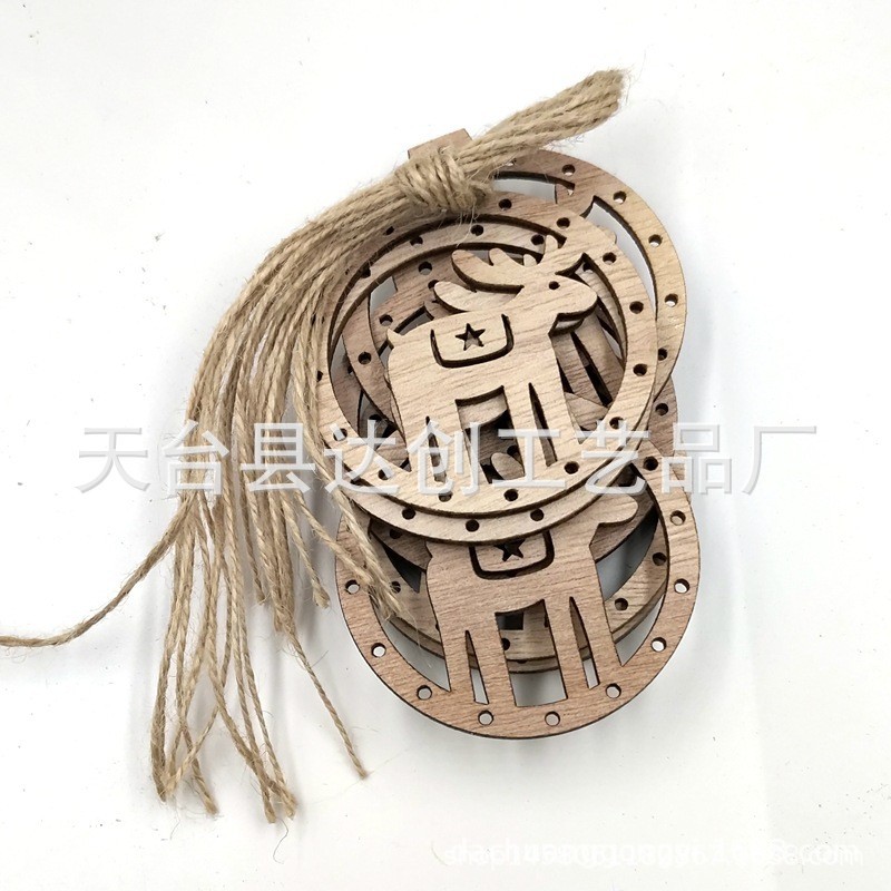 11款桐木板圣诞-麋鹿*70*64mm