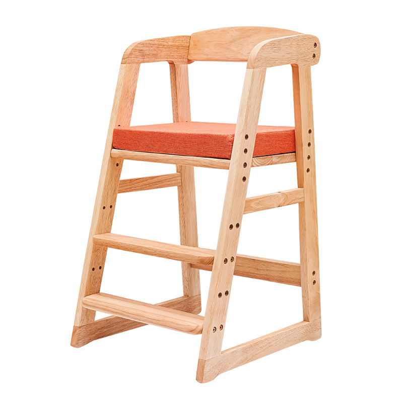 원목 색상 + 오렌지 레드 린넨 방석 즉시 배송 --- 올해 꼭 사야 할 아이템