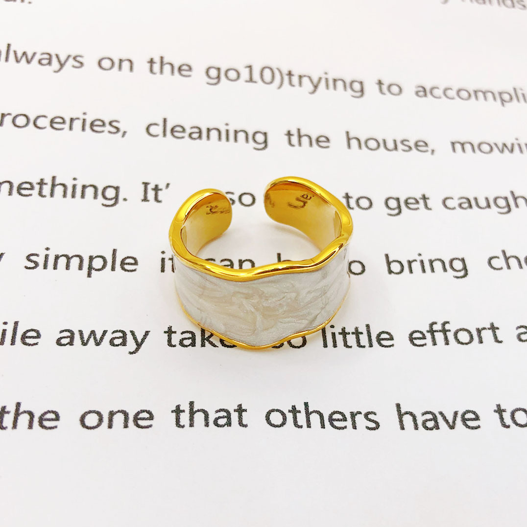 Fashion Irregular Copper Plating Rings 1 Piece