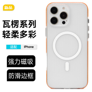 Misty Apple 14-16 Series Huawei Mate60ProP70Pro Anti-slip Corrugated Magnetic Phone Case