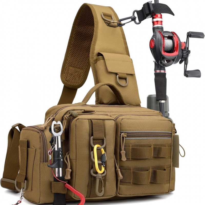 Bolsa de luya ocio multifuncional bolsa de pecho bolsa de cintura bolsa de hombro al aire libre bolsa de caña de pesca equipaje bolsa de pescar