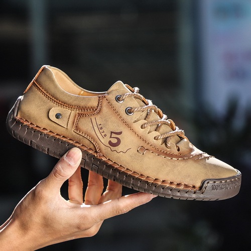 Men's Plus Size Soft Sole Handmade Versatile Leather Shoes