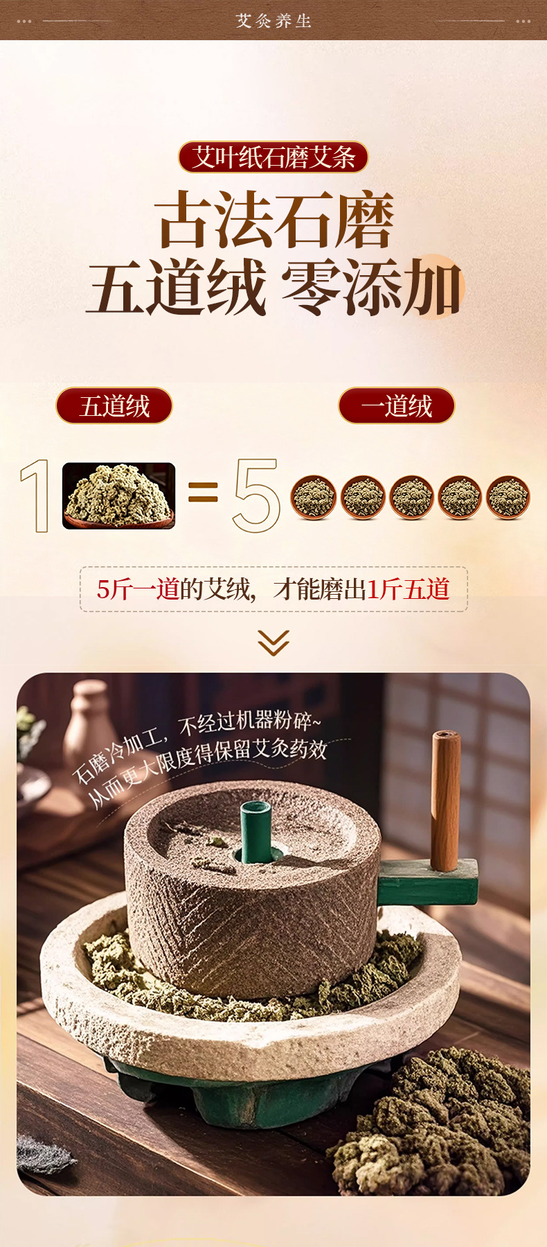 Moxa Sticks for Moxibustion 3-Year Aged Stone-Ground Ai Tiao 8x20cm 6 Pack key features