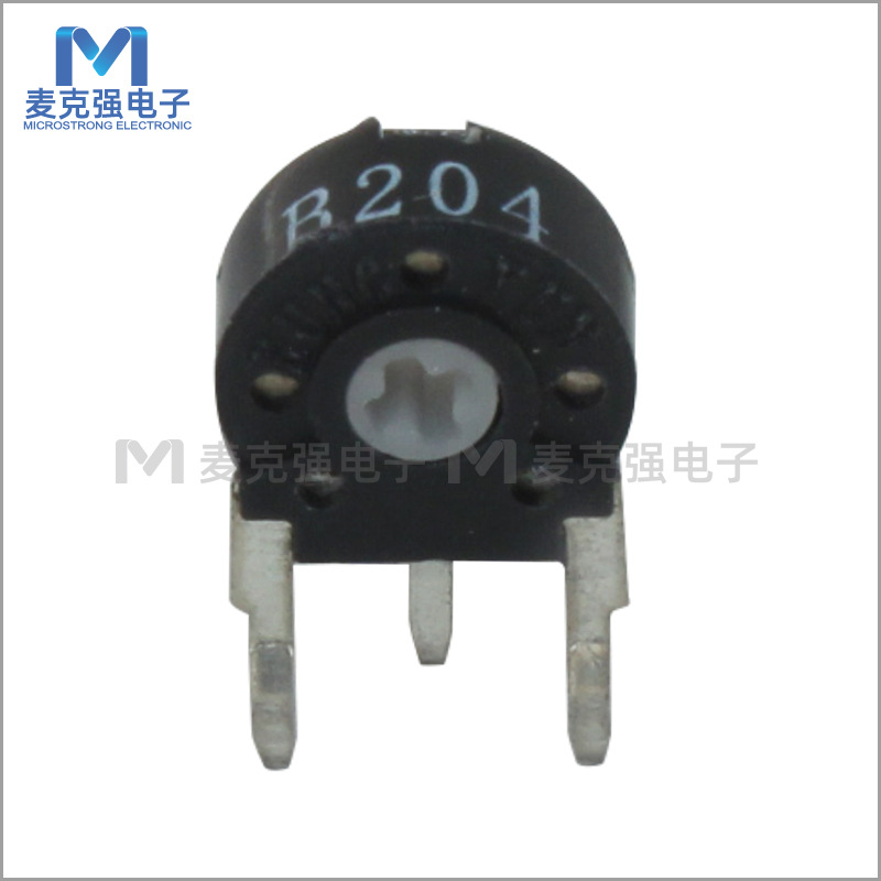 6mm西班牙电位器PT6 PT06 B204 200K立式十字孔精密可调电位器