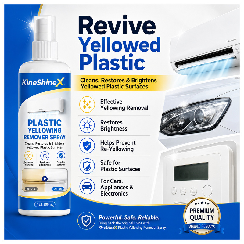 Kineshinex Multifunctional Yellowing Remover, Yellowing Cleaning, Stain Removal, Whitening and Renovation Agent