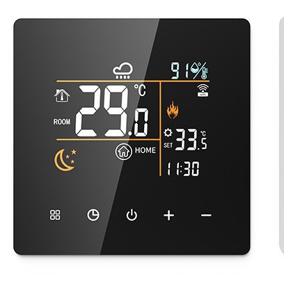 地暖控器水地暖壁挂炉室温控器线控智能智能控温面板