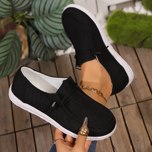 Women's Lightweight Canvas Loafers Breathable Soft Sole