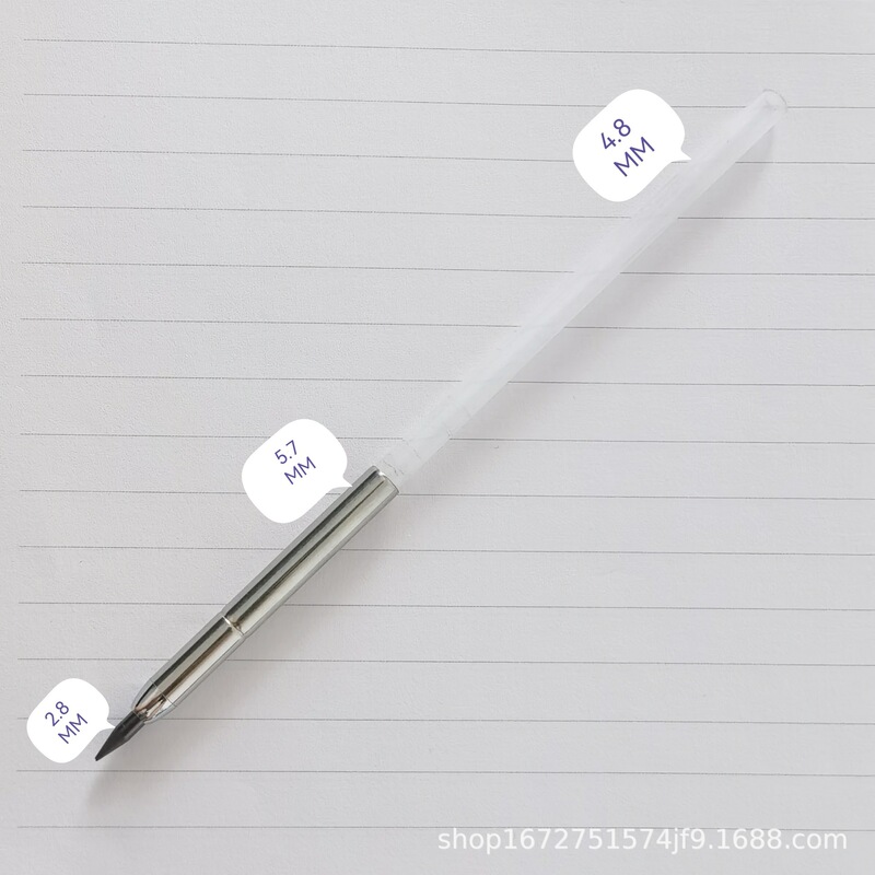 人気商品 無削り延長鉛筆 木工用 2.8mmメタル芯 弾丸型 木工専用|undefined