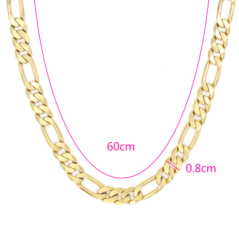Punk Solid Color Copper Plating Necklace 1 Piece