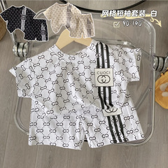 夏裝男孩夏季兒童上衣寶寶套裝夏季休閒韓版短袖新款夏季兩件套