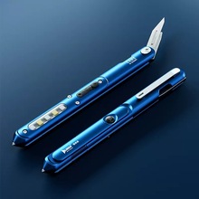 務本E62戰術筆多功能防身鎢鋼破窗戶外筆燈防狼武器EDC手電裝備