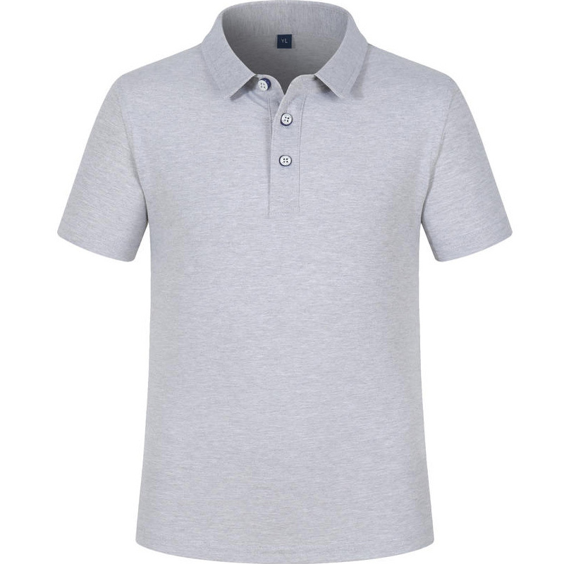 En stock al por mayor 200g 40 piezas hielo fresco transpirable elástico no deformación solapa manga corta polo ropa de trabajo personalizada