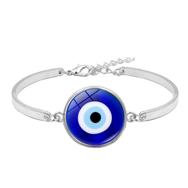 Turkish Devil's Eye Time Gemstone Bracelet Evil Eye Blue Eyes Adjustable Bracelet Cross-Border Jewelry Supply Turkish Devil's Eye Time Gemstone Bracelet Evil Eye Blue Eyes Adjustable Bracelet Cross-Border Jewelry Supply