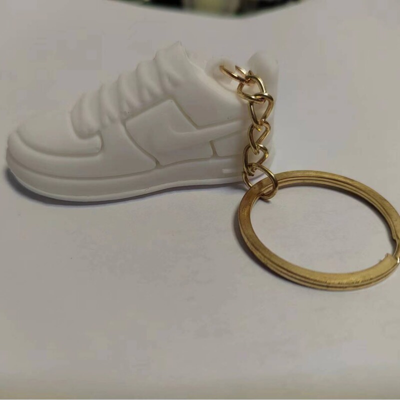 Factory wholesale Air Force One 3D keychain AJ mini shoe mold bag pendant AF1 shoes keychain direct sales