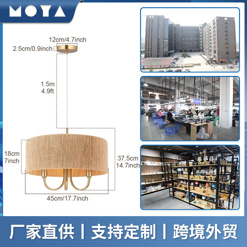 American Rattan Ceiling Chandelier Cafe Living Room Dining Room Bedroom Fabric Round Chandelier Factory Custom Wholesale American Rattan Ceiling Chandelier Cafe Living Room Dining Room Bedroom Fabric Round Chandelier Factory Custom Wholesale