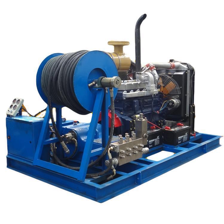 工业管道清洗机 管道淤泥污垢清洗机 高压水枪设备厂家