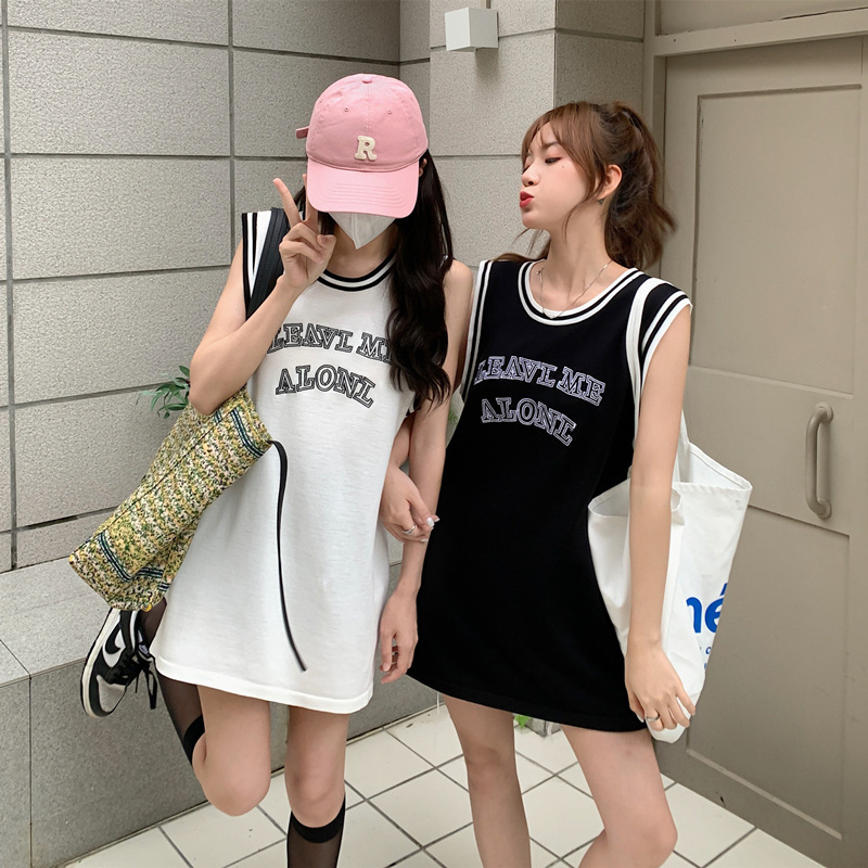 Sleeveless Sports Vest with Straps, Summer Design, Niche Outerwear, Ins-Style Basketball Top, Loose Fit Sleeveless Sports Vest with Straps, Summer Design, Niche Outerwear, Ins-Style Basketball Top, Loose Fit