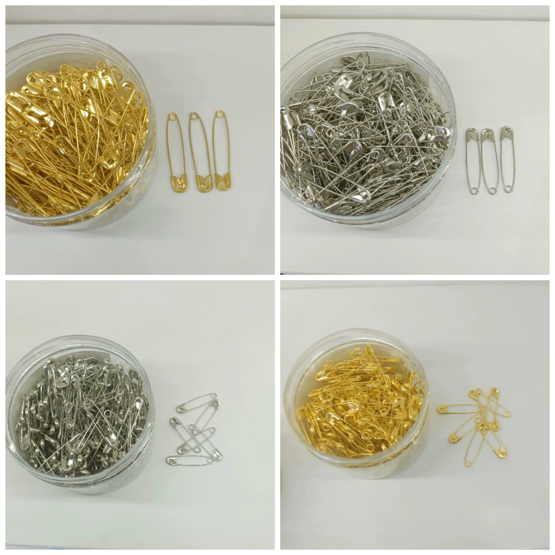 Многоразмерная Золотая булавка в штучной упаковке, серебряная английская булавка, антикоррозийная брошь для одежды, фиксированная булавка, бирка, большой маленький размер